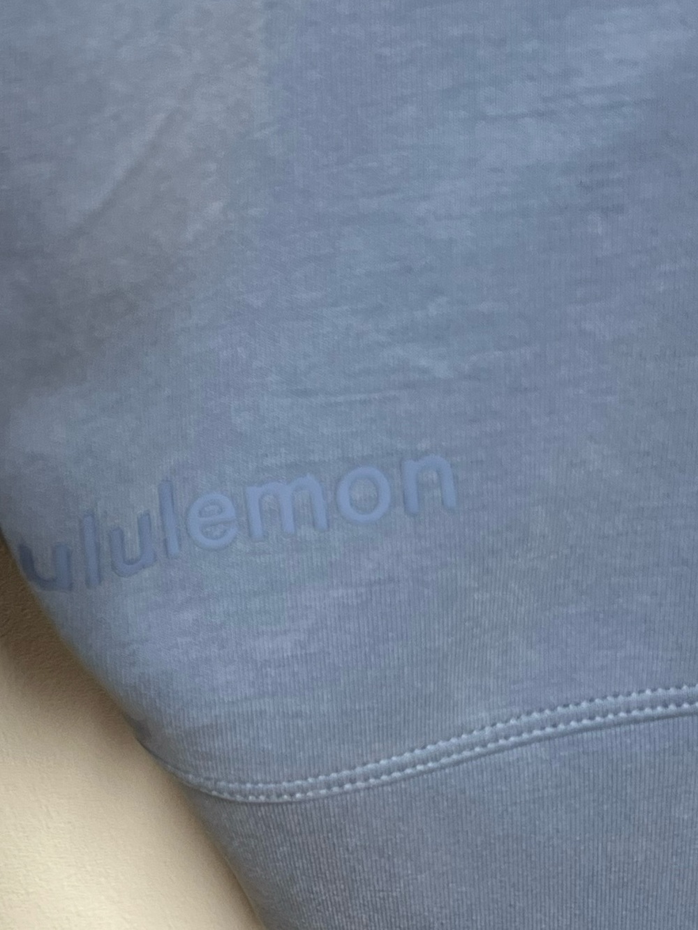 Lululemon Perfectly Oversized Cropped Crew *Softstreme Soft Denim Sz 12 - Picture 8 of 9